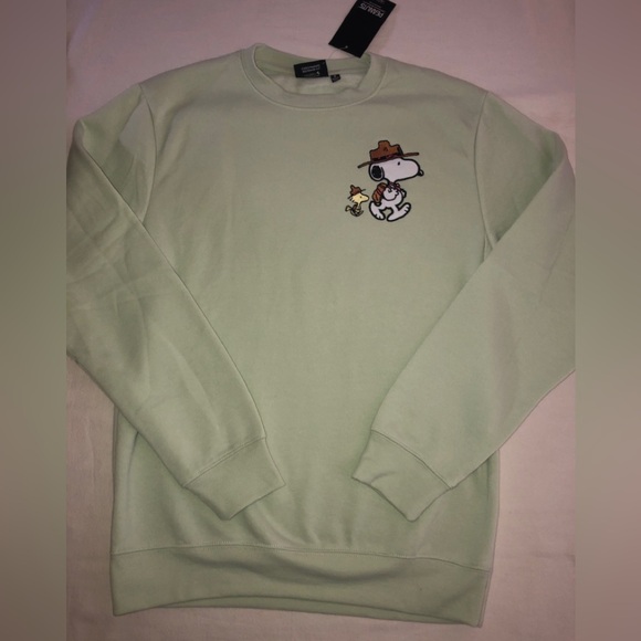 Peanuts snoopy camping sweatshirt women’s small nwt - Picture 1 of 6